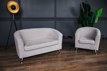 Комплект мебели Брамс  цвет бежевый диван 2Д + кресло в Стерлитамаке - предосмотр 1