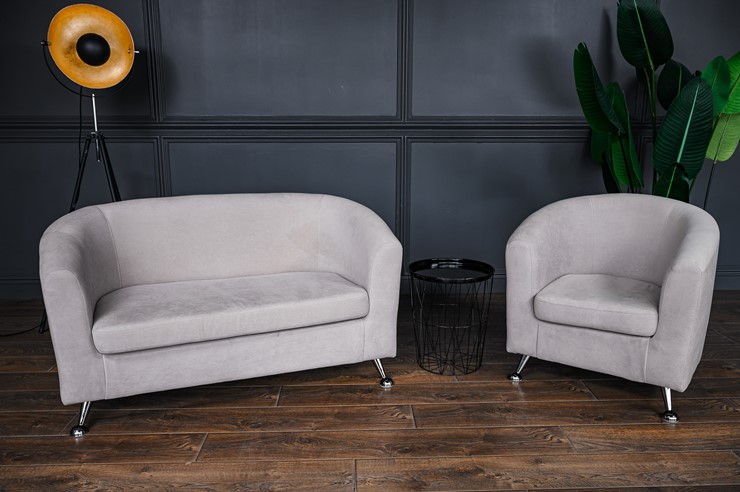 Комплект мебели Брамс  цвет бежевый диван 2Д + кресло в Стерлитамаке - изображение 2