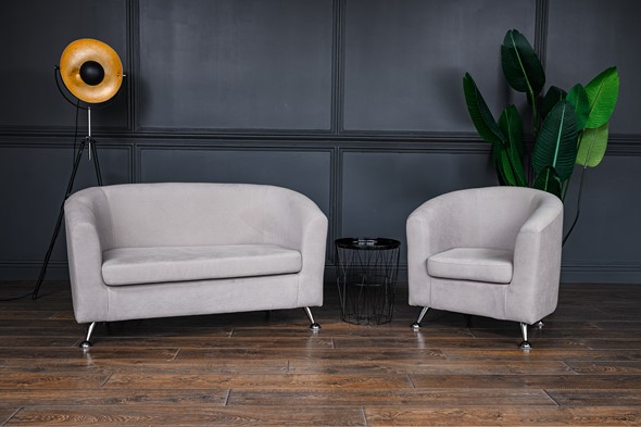 Комплект мебели Брамс  цвет бежевый диван 2Д + кресло в Стерлитамаке - изображение