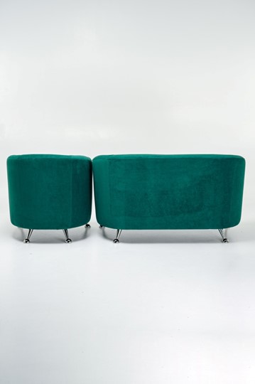 Комплект мебели Брамс  цвет изумрудный диван 2Д + кресло в Стерлитамаке - изображение 2