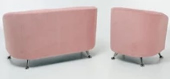 Комплект мебели Брамс  цвет розовый диван 2Д + кресло в Стерлитамаке - предосмотр 4