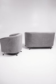 Комплект мебели Брамс  цвет серый диван 2Д + кресло в Стерлитамаке - предосмотр 5