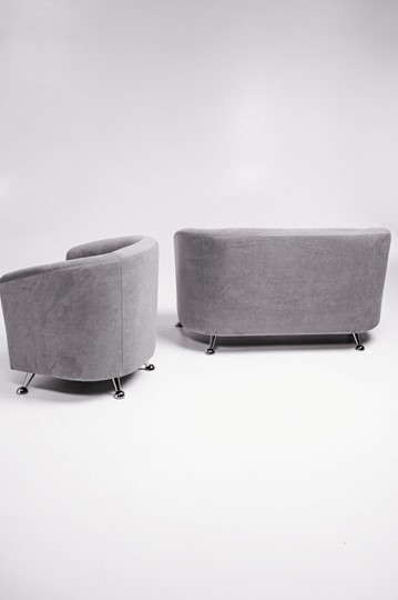 Комплект мебели Брамс  цвет серый диван 2Д + кресло в Стерлитамаке - изображение 5