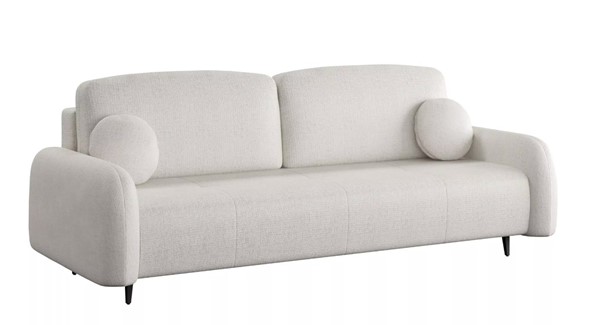 Прямой диван Монблан 3т, Рогожка Муза 01 в Стерлитамаке - изображение