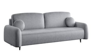 Прямой диван Монблан 3т, Рогожка Муза 08 в Стерлитамаке