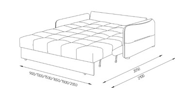 Прямой диван Токио 2 130 (ППУ) в Салавате - предосмотр 8