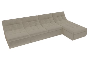 Модульный раскладной диван Холидей, Бежевый (микровельвет) в Салавате - предосмотр 4