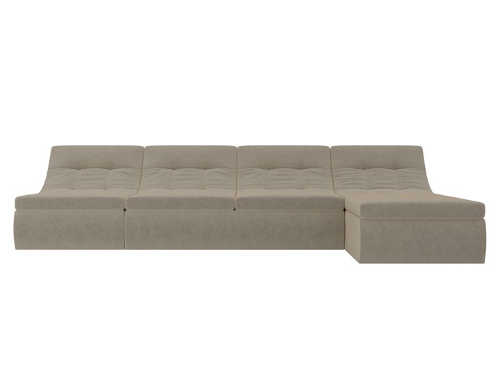 Модульный раскладной диван Холидей, Бежевый (микровельвет) в Уфе - изображение 5