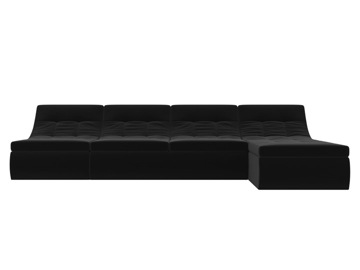 Модульный раскладной диван Холидей, Черный (микровельвет) в Стерлитамаке - изображение 4