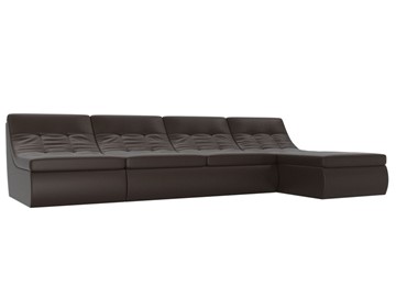 Модульный раскладной диван Холидей, Коричневый (экокожа) в Стерлитамаке