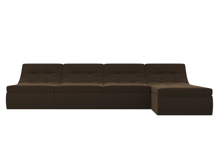 Модульный раскладной диван Холидей, Коричневый (микровельвет) в Стерлитамаке - изображение 4