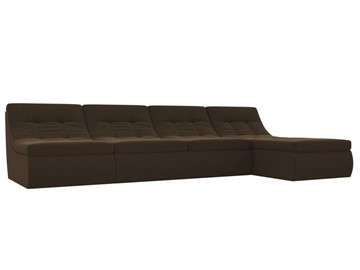 Модульный раскладной диван Холидей, Коричневый (микровельвет) в Уфе