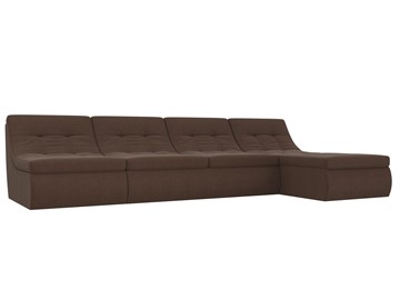 Модульный раскладной диван Холидей, Коричневый (рогожка) в Стерлитамаке - предосмотр