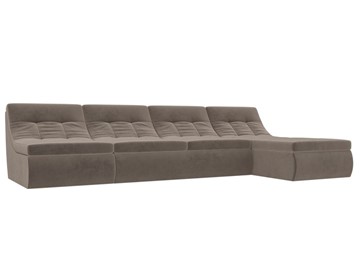 Модульный раскладной диван Холидей, Коричневый (велюр) в Стерлитамаке - предосмотр