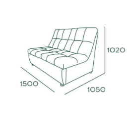 Модуль диванный (МД) Триумф 5 модульный в Стерлитамаке - изображение