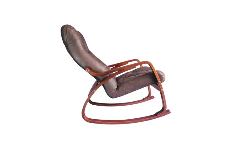 Кресло-качалка Гранд, замша шоколад в Уфе - изображение 1