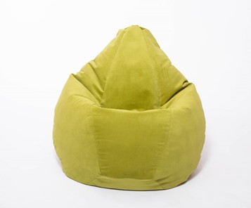 Кресло-мешок Груша малое, велюр однотон, травянное в Уфе - предосмотр 1