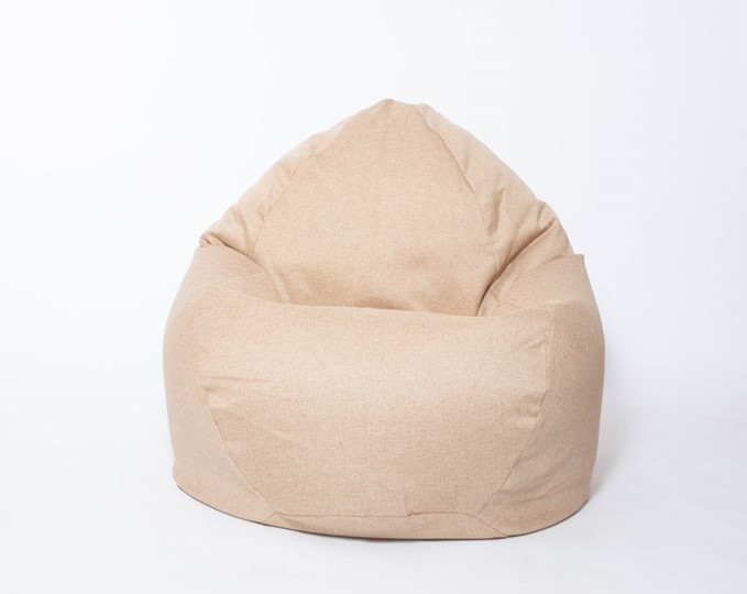 Кресло-мешок Макси, рогожка, 150х100, песочное в Стерлитамаке - изображение 1