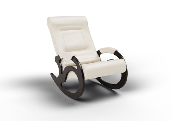 Кресло-качалка Вилла, экокожа крем 11-К-КР в Уфе - изображение