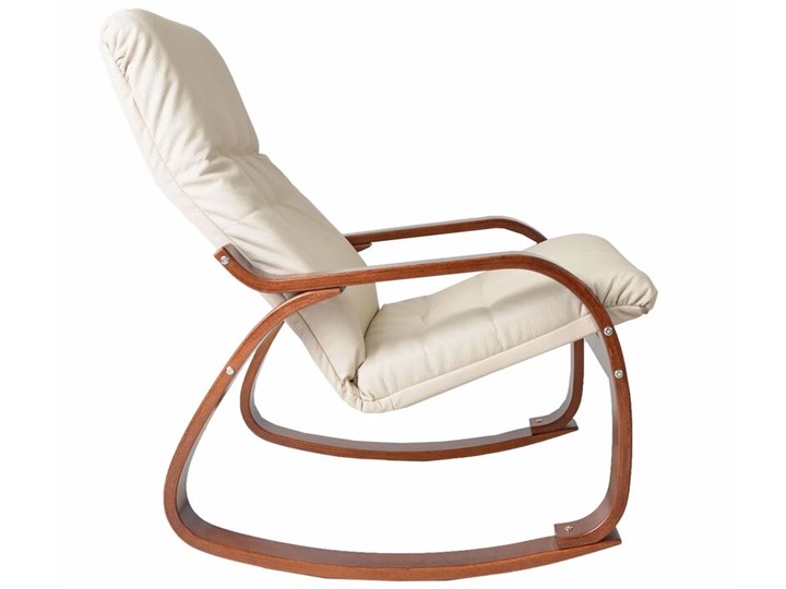 Кресло Сайма (экокожа бежевый, каркас вишня) в Стерлитамаке - изображение 1