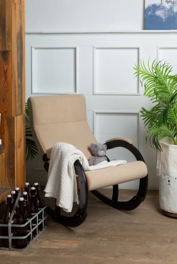 Кресло-качалка в гостиную Корсика, ткань Amigo Beige 34-Т-AB в Салавате - изображение 8