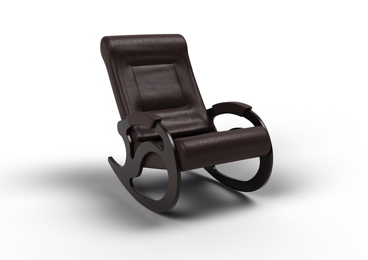 Кресло-качалка Вилла, экокожа крем 11-К-КР в Стерлитамаке - изображение 1