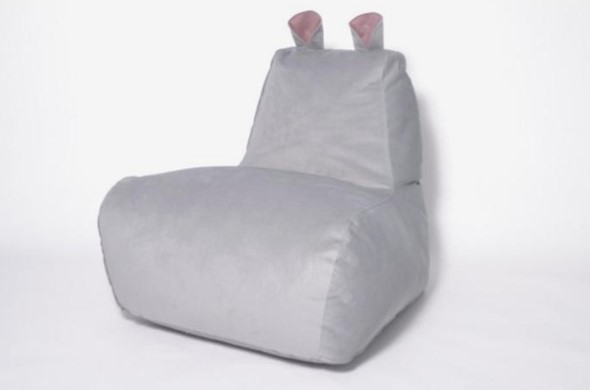 Кресло-мешок Бегемот серый в Уфе - изображение