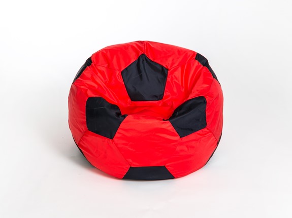 Кресло-мешок Мяч большой, красно-черный в Уфе - изображение