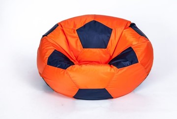 Кресло-мешок Мяч большой, оранжево-черный в Стерлитамаке