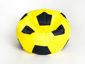 Кресло-мешок Мяч большой, желто-черный в Уфе