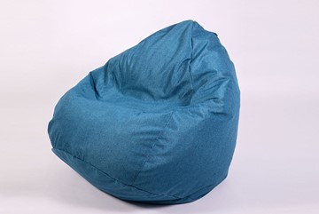 Кресло-мешок Юниор, рогожка синий в Уфе