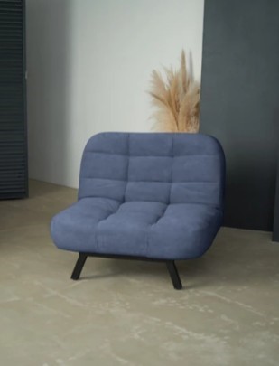 Кресло-кровать Абри опора металл (синий) в Салавате - изображение 8