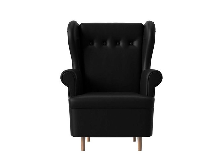 Кресло на ножках Торин, черный (Экокожа) в Стерлитамаке - изображение 1