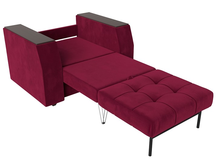 Кресло-кровать Атлантида, Бордовый (Микровельвет) в Стерлитамаке - изображение 1