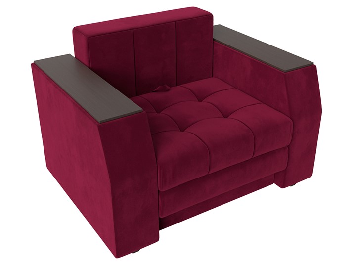 Кресло-кровать Атлантида, Бордовый (Микровельвет) в Стерлитамаке - изображение 3