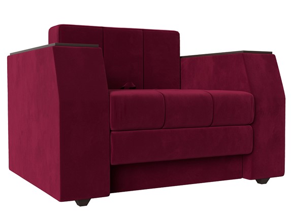 Кресло-кровать Атлантида, Бордовый (Микровельвет) в Стерлитамаке - изображение