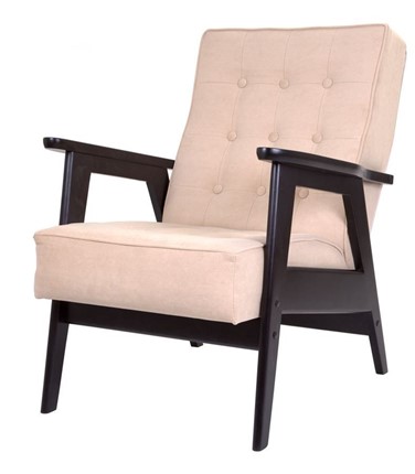Кресло Ретро (венге / RS 03 - бежевый) в Стерлитамаке - изображение