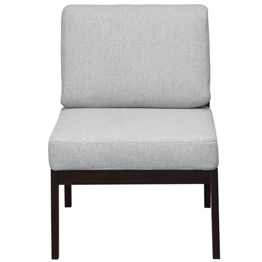 Кресло Массив мягкое, ткань серый, каркас венге в Стерлитамаке - изображение 1