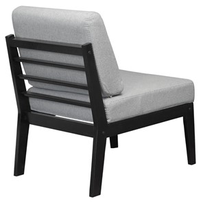 Кресло Массив мягкое, ткань серый, каркас венге в Стерлитамаке - предосмотр 3