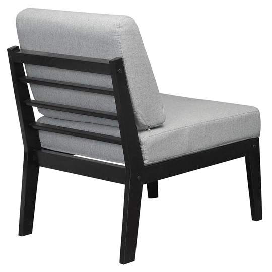 Кресло Массив мягкое, ткань серый, каркас венге в Стерлитамаке - изображение 3
