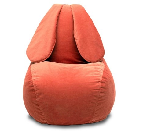 Кресло-мешок Зайка (длинные уши), оранжевый в Стерлитамаке - изображение