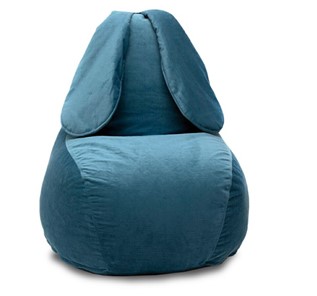 Кресло-мешок Зайка (длинные уши), синий в Стерлитамаке - предосмотр
