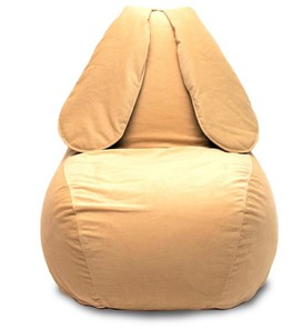 Кресло-игрушка Зайка (длинные уши), желтый в Стерлитамаке