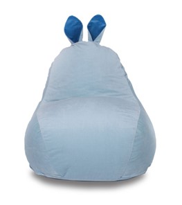Кресло-мешок Зайка (короткие уши), голубой в Уфе