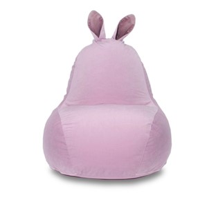 Кресло-игрушка Зайка (короткие уши), розовый в Салавате
