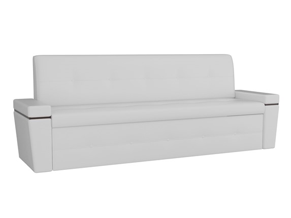 Раскладной кухонный диван Деметра, Белый (экокожа) в Стерлитамаке - изображение