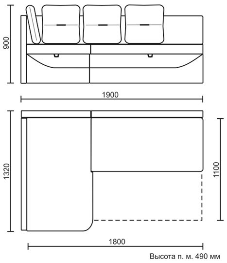Угловой кухонный диван Яшма 1 ДУ в Стерлитамаке - изображение 8
