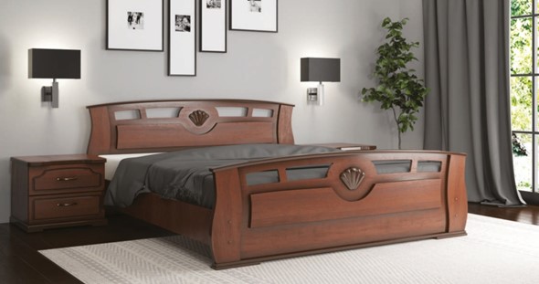Кровать 2-спальная Жемчужина 160*200 с основанием в Стерлитамаке - изображение