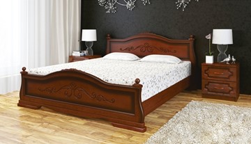 Спальная кровать Карина-1 (Орех) 90х200 в Уфе
