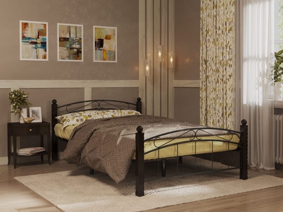 Кровать Гарда 15, 160х200, черная в Стерлитамаке - изображение